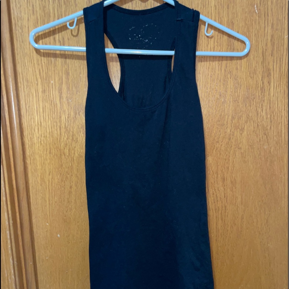 womens small black tank top